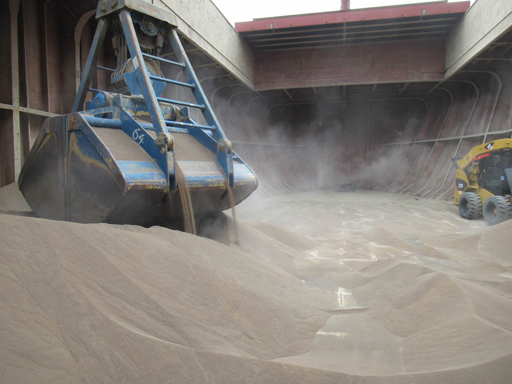 Supervision and sampling of phosphate rock