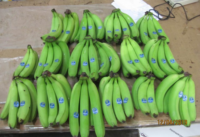 Inspection of bananas